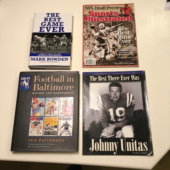 Baltimore Colts Johnny Unitas Collectors Book Bundle